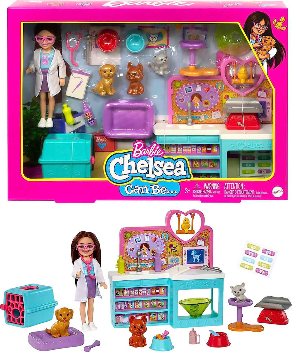 Chelsea Barbie Doll and Treehouse Playset with Pet Puppy