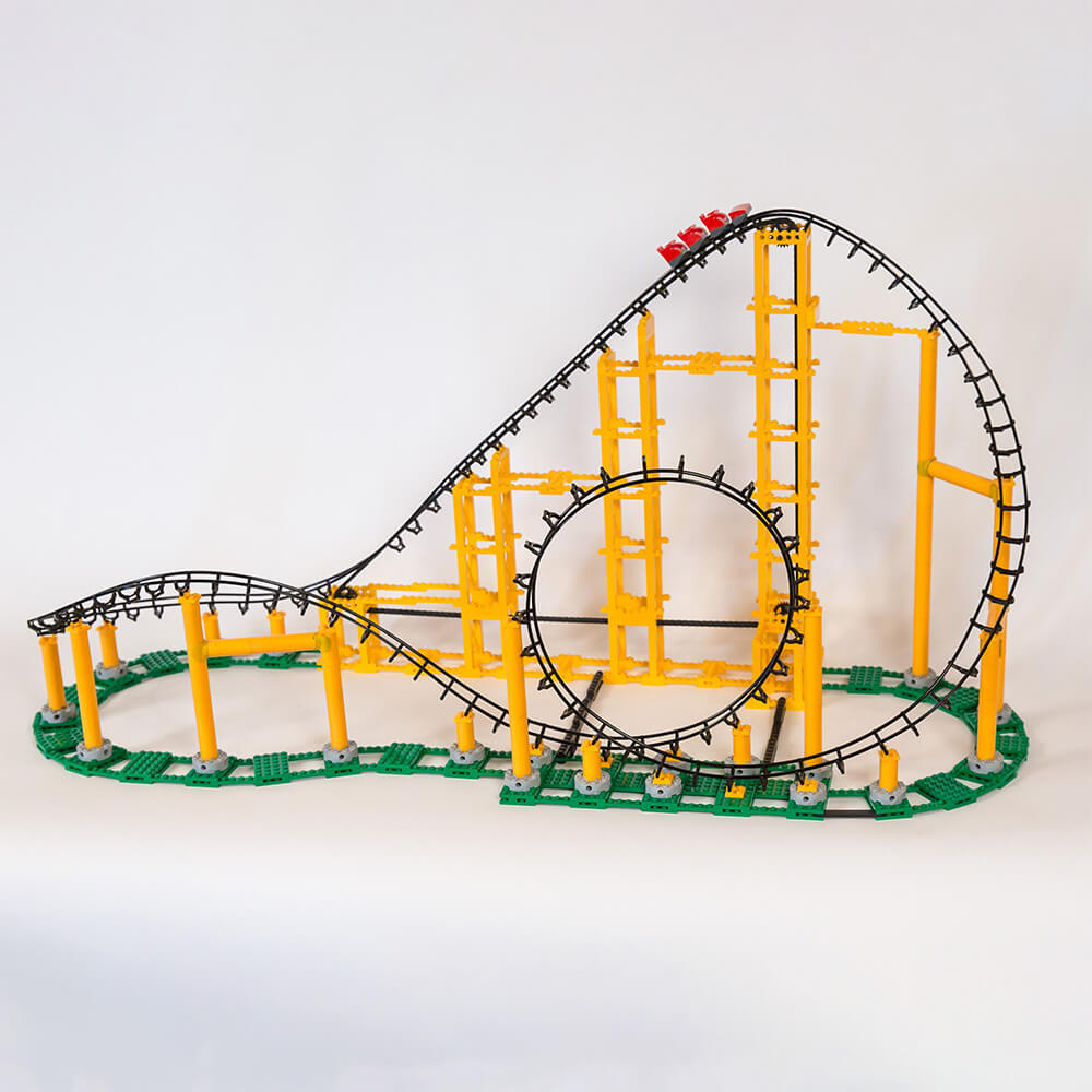 CDX Blocks The Sidewinder Roller Coaster 825 Piece Building Kit