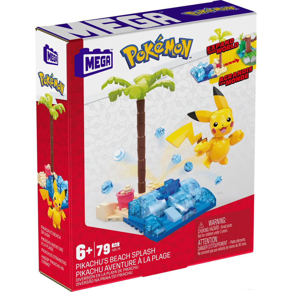 Mattel - Pokemon - Mega Construx Pokémon Pikachu conjunto de