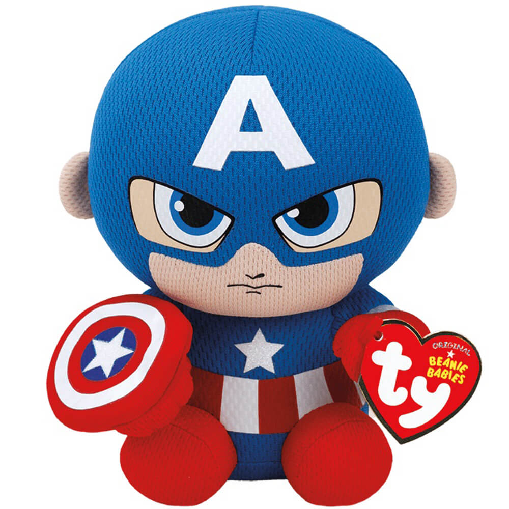 Marvel Plush Character, Captain America Super Hero 8-inch Soft