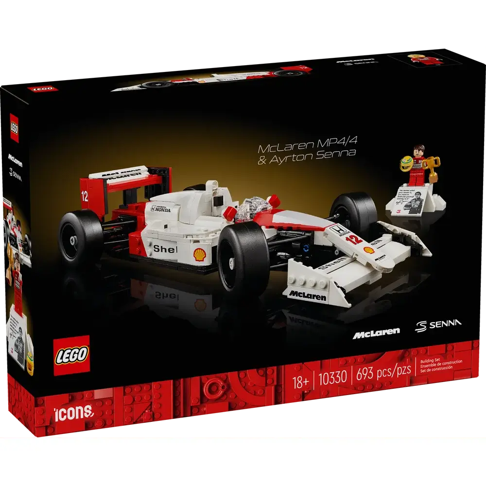 LEGO® Icons McLaren MP4/4 & Ayrton Senna Building Set (10330)