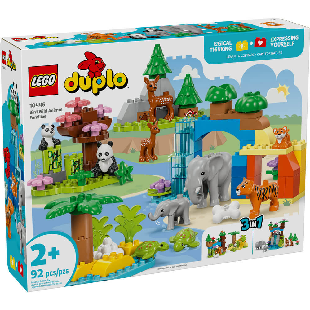 LEGO® DUPLO 3in1 Wild Animal Families Building Kit 10446