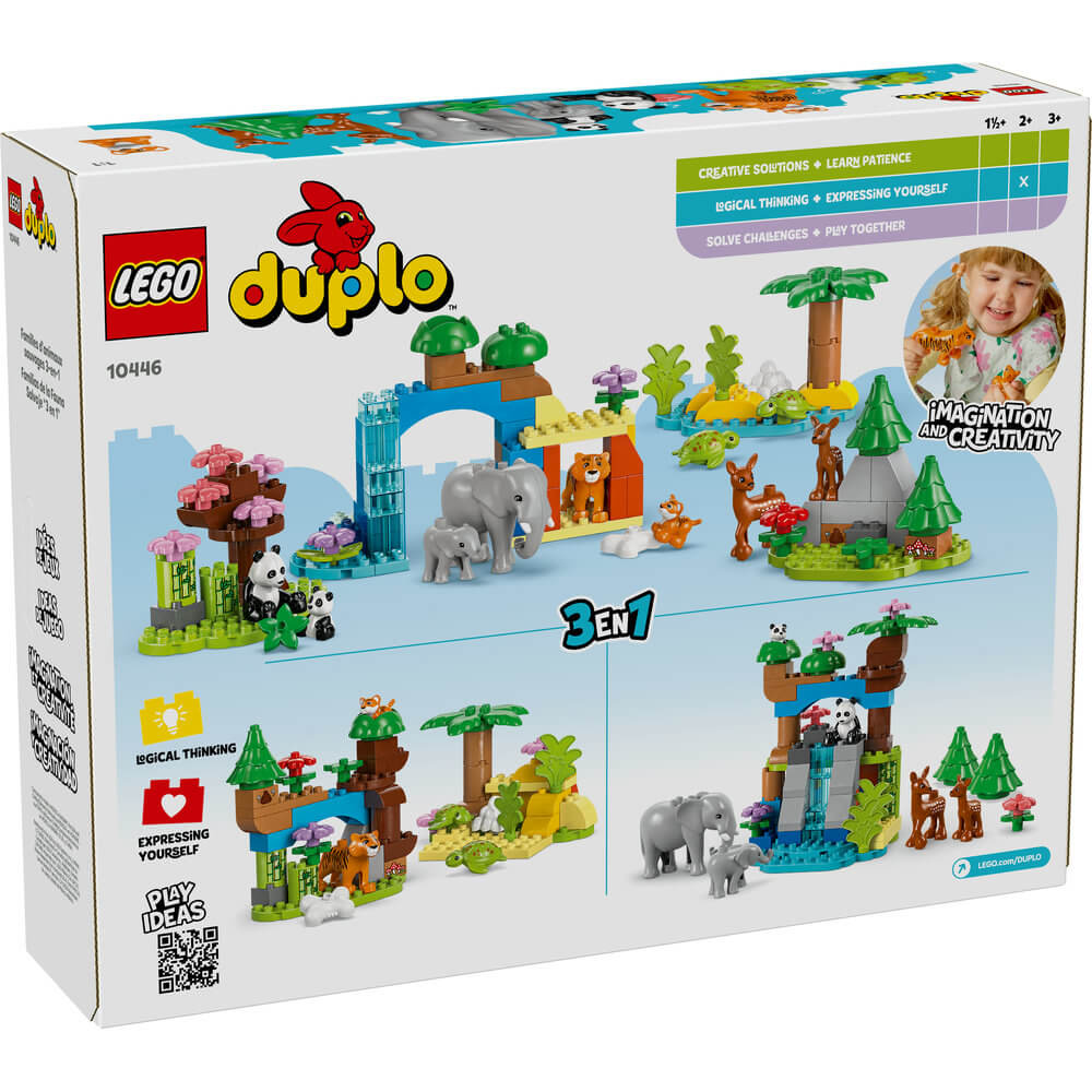 LEGO® DUPLO 3in1 Wild Animal Families Building Kit 10446