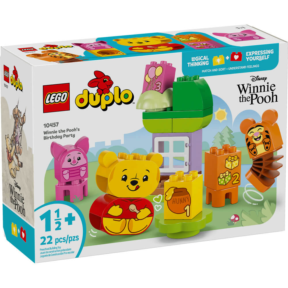 LEGO® DUPLO Disney Winnie the Pooh's Birthday Party 22 Piece Building Kit (10457)