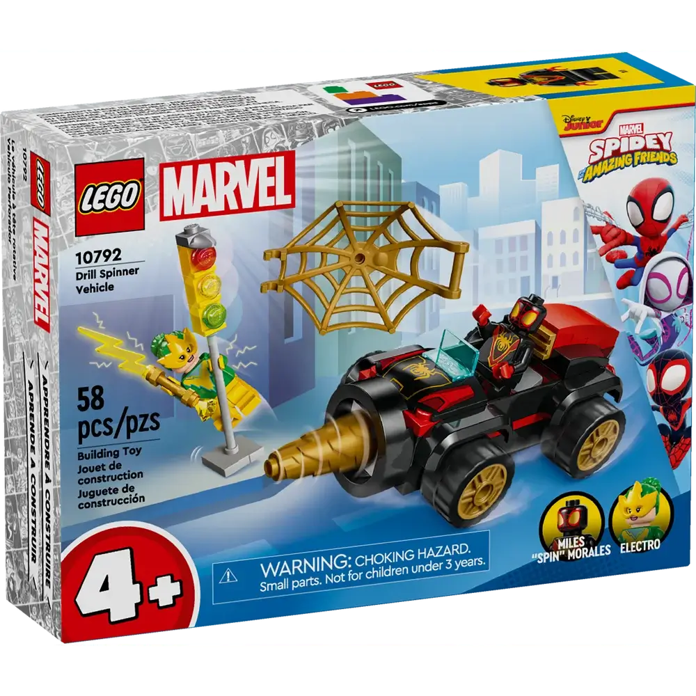 LEGO® 4+ Spidey Drill Spinner Vehicle Building Set (10792)