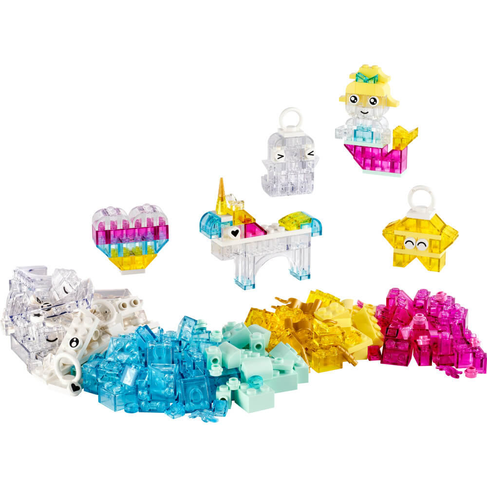 LEGO® Classic Magical Transparent Box 340 Piece Building Kit (11040)