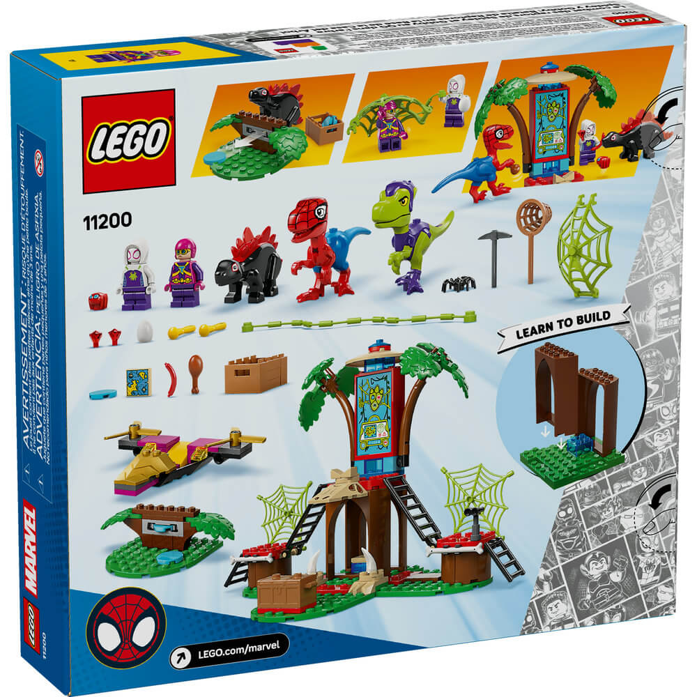 LEGO® Spidey and His Amazing Friends Spidey and Gobby's Raptor Battle at Tree House HQ Building Kit 11200