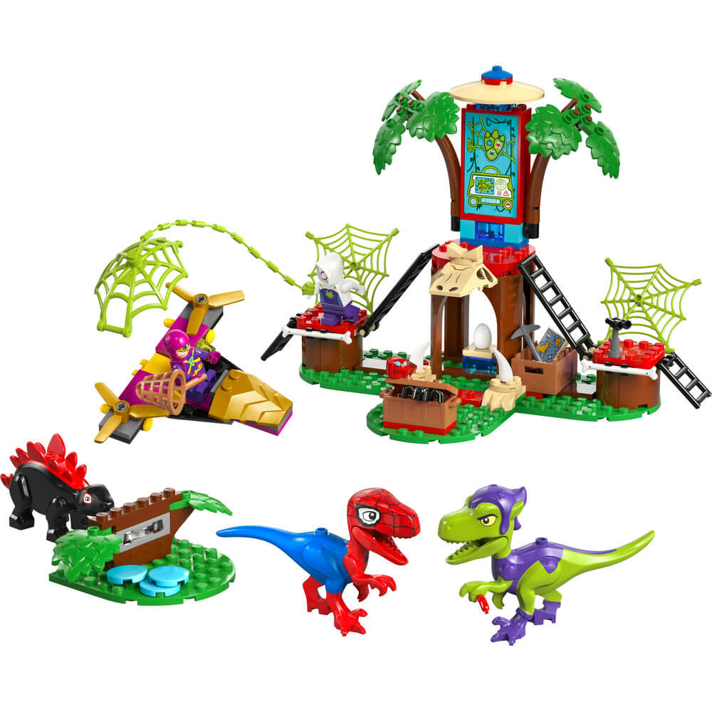 LEGO® Spidey and His Amazing Friends Spidey and Gobby's Raptor Battle at Tree House HQ Building Kit 11200