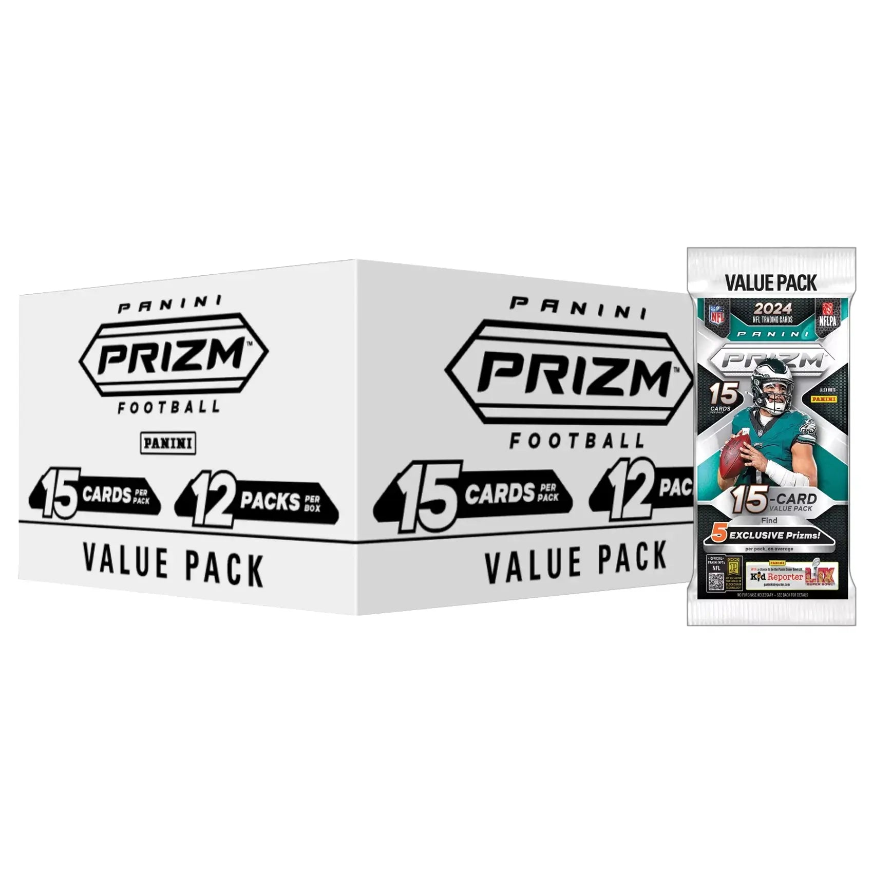 2024 Panini PRIZM Football NFL 12-Pack Fat Pack Box