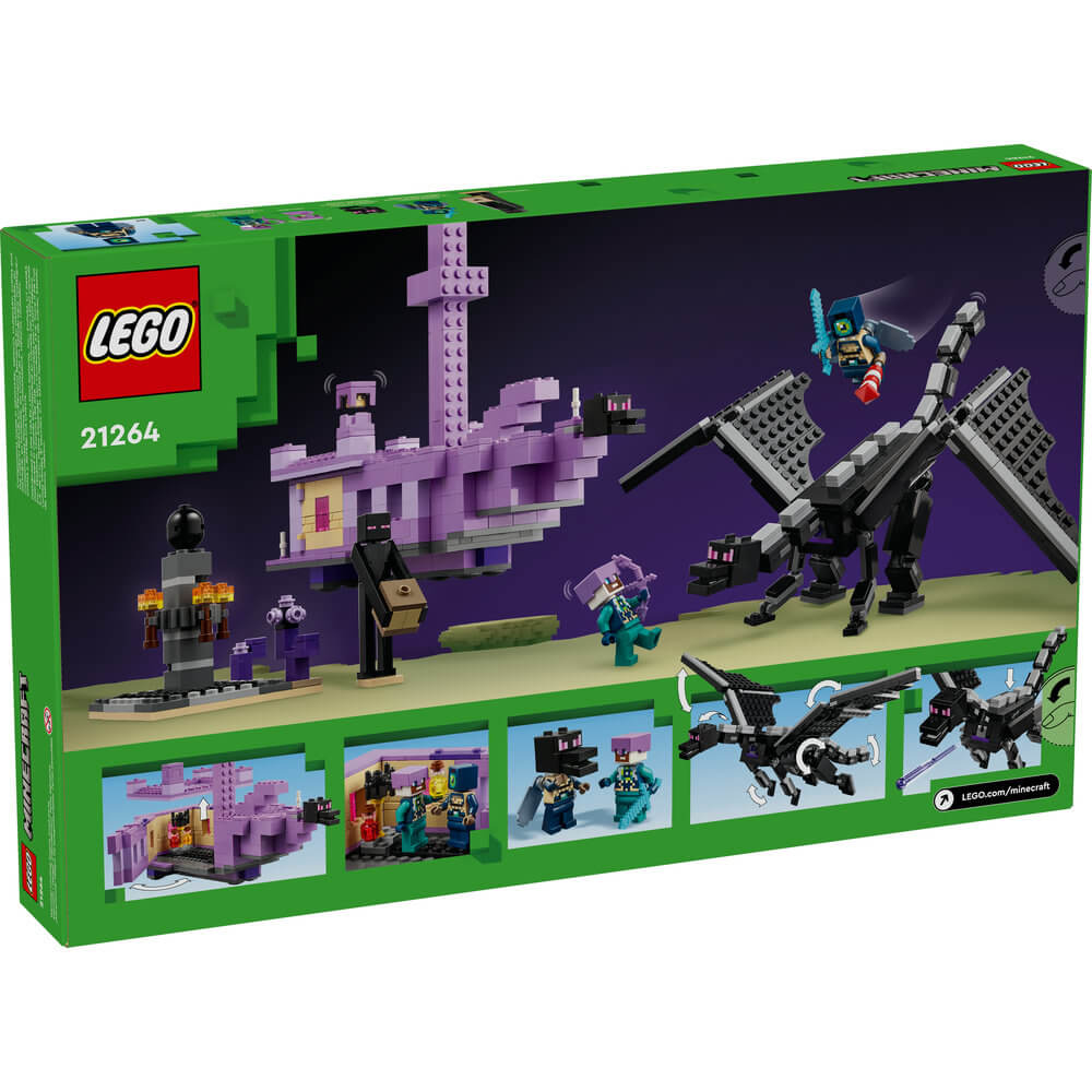 LEGO® Minecraft The Ender Dragon and End Ship 657 Piece Building Set (21264)