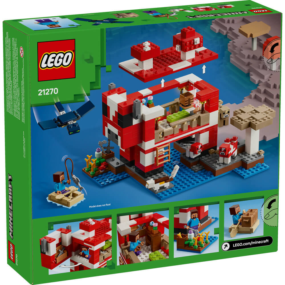 LEGO® Minecraft The Mooshroom House Building Kit 21270