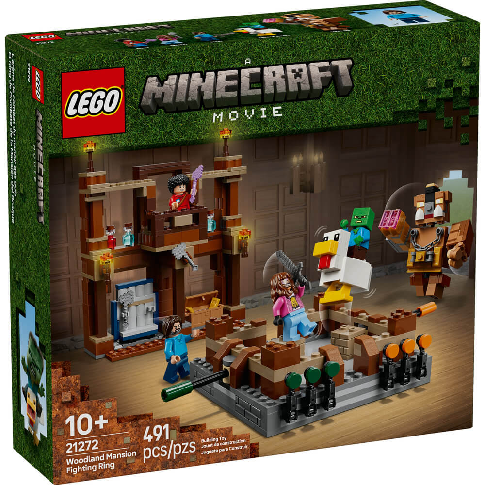 LEGO® Minecraft Woodland Mansion Fighting Ring 491 Piece Building Kit (21272)