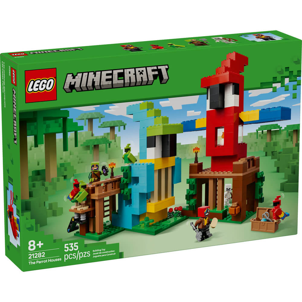 LEGO® Minecraft The Parrot Houses 535 Piece Building Kit (21282)