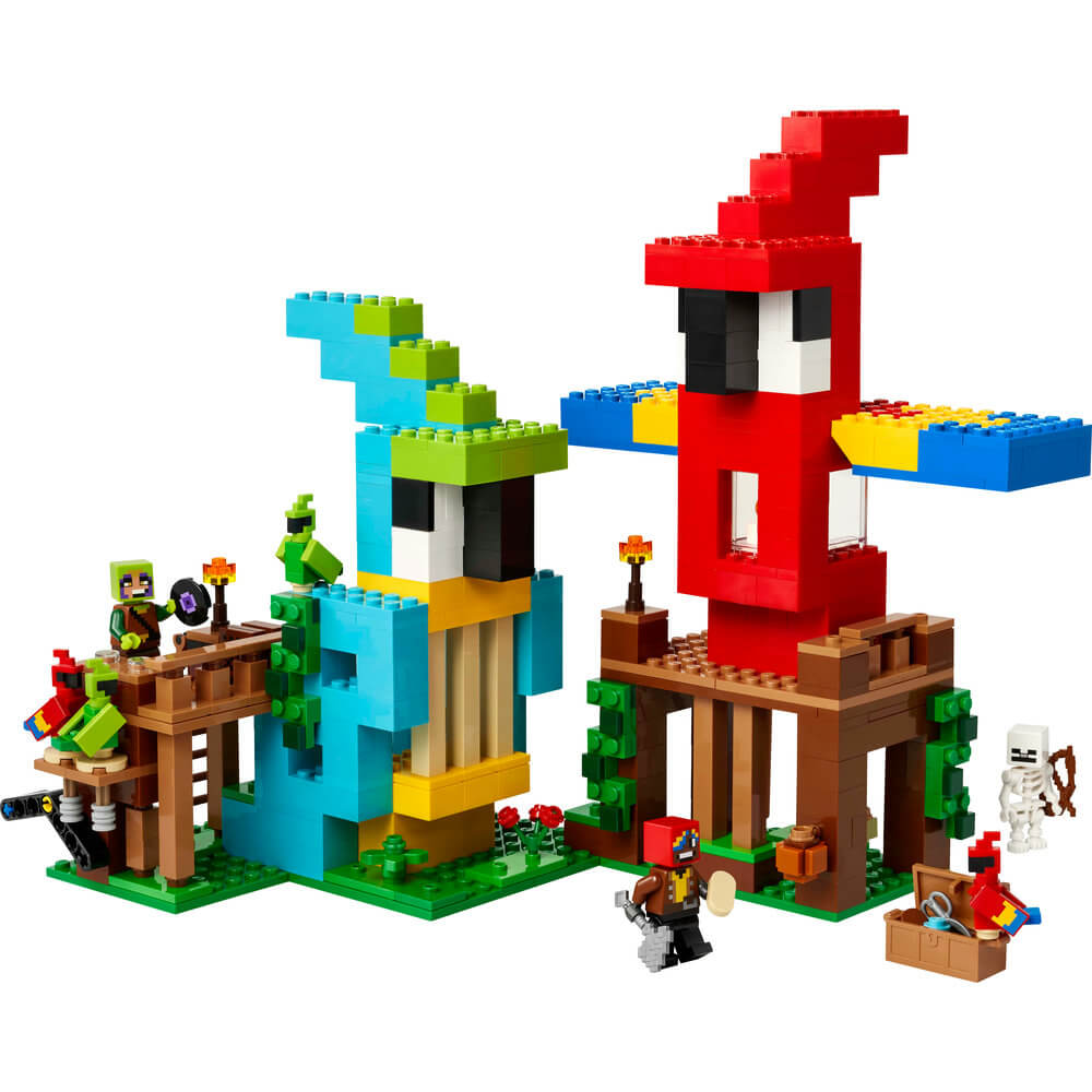 LEGO® Minecraft The Parrot Houses 535 Piece Building Kit (21282)