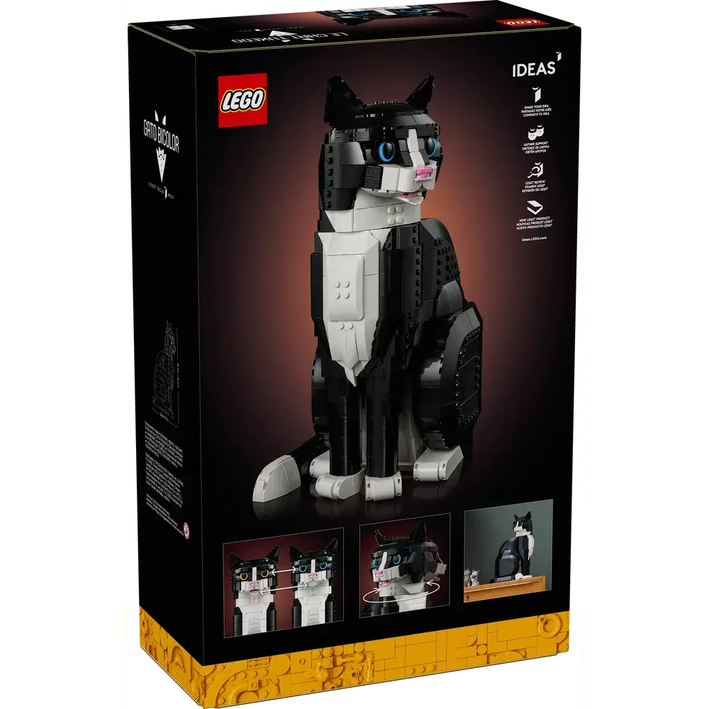 LEGO® Ideas Tuxedo Cat 1710 Piece Building Kit (21349)