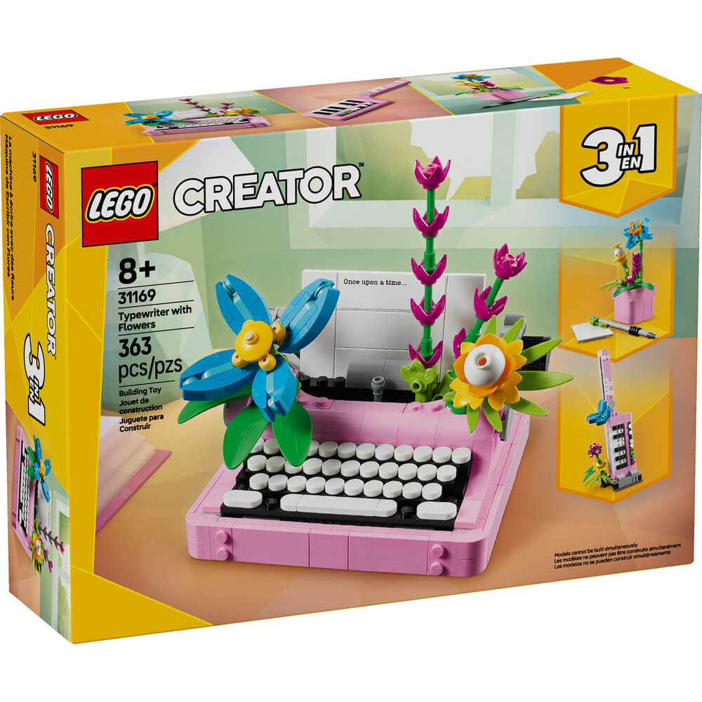 LEGO® Creator Typewriter with Flowers Building Kit 31169