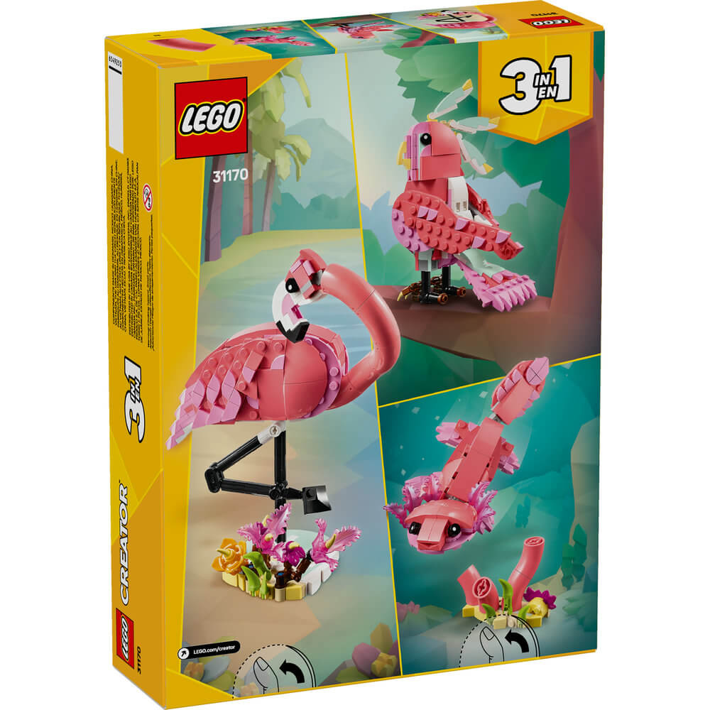 LEGO® Creator Wild Animals: Pink Flamingo 288 Piece Building Kit (31170)