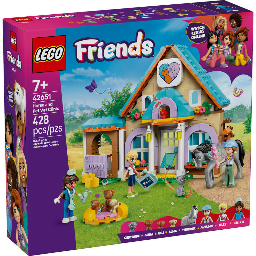 LEGO® Friends Horse and Pet Vet Clinic Building Kit 42651