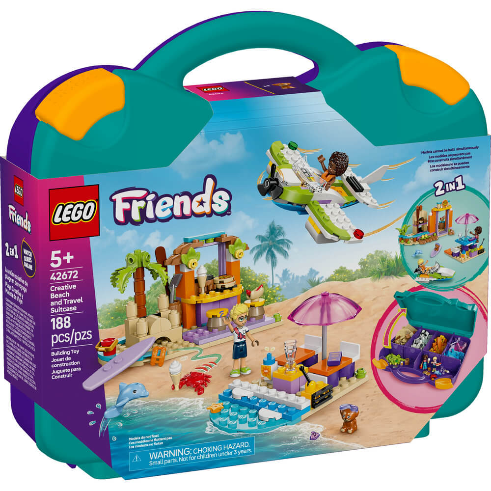 LEGO® Friends Creative Beach and Travel Suitcase Building Kit 42672