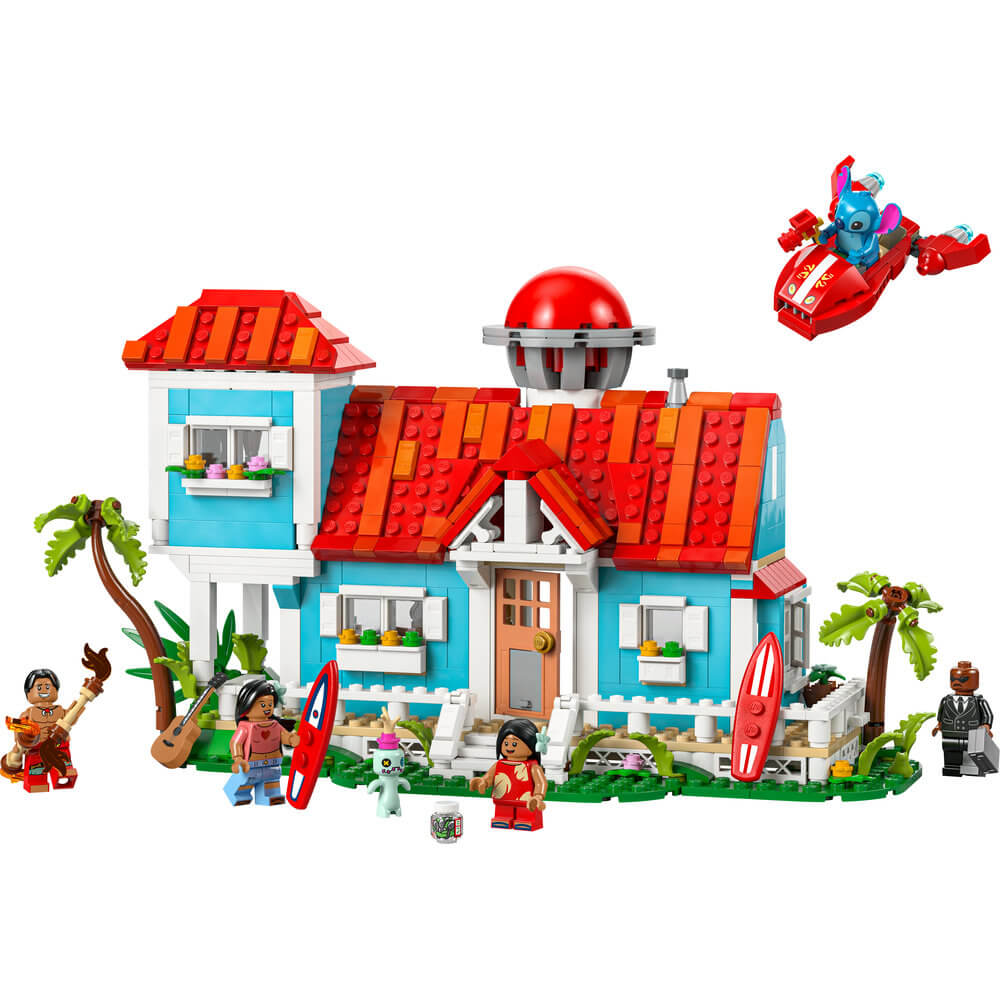 LEGO® Disney Lilo and Stitch Beach House 834 Piece Building Kit (43268)