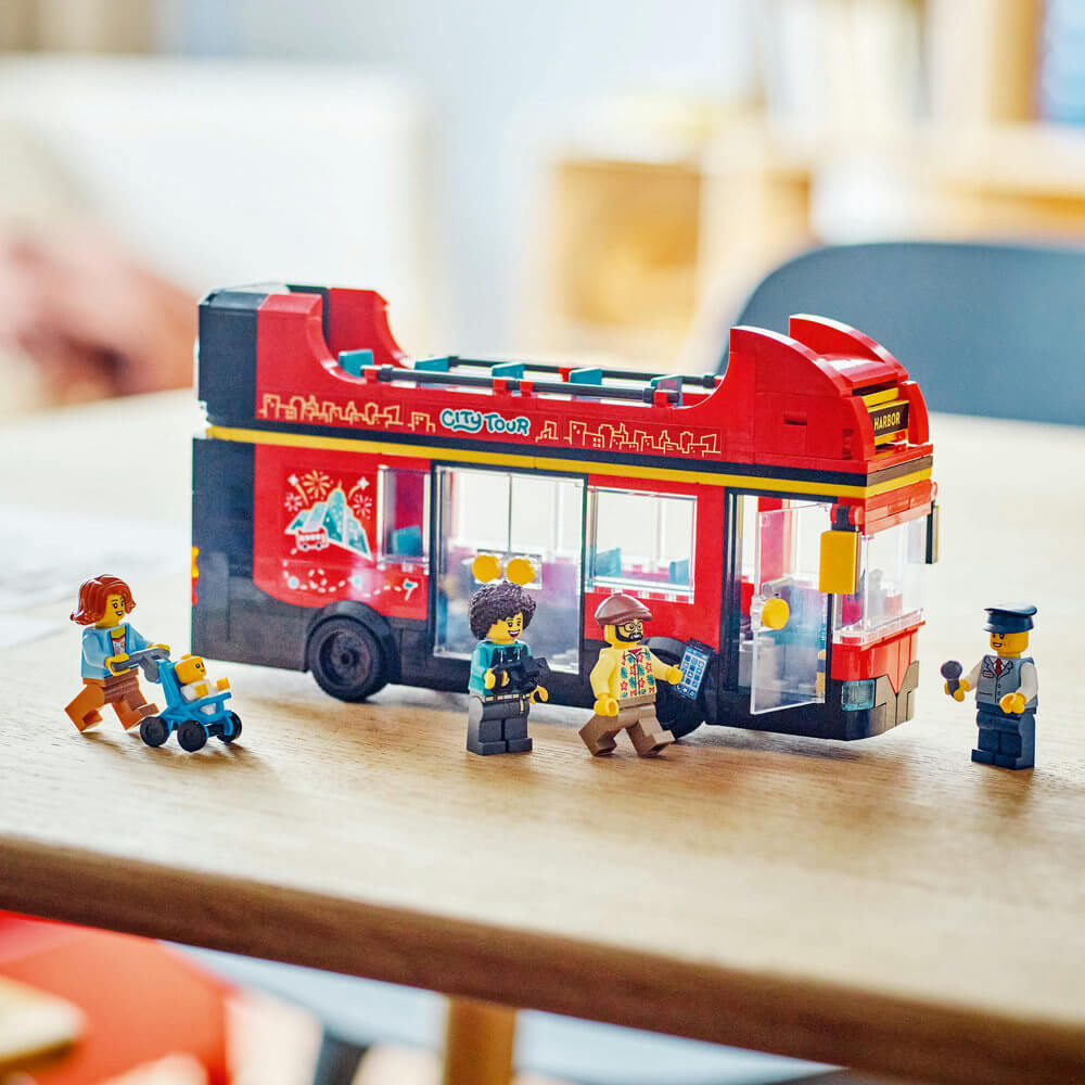 LEGO® City Red Double-Decker Sightseeing Bus 384 Piece Building Set (60407)