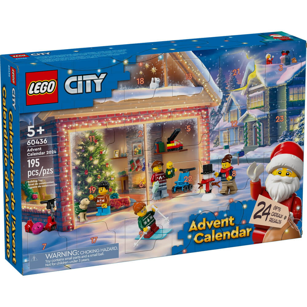 LEGO® City 2024 Advent Calendar 195 Piece Building Kit (60436)