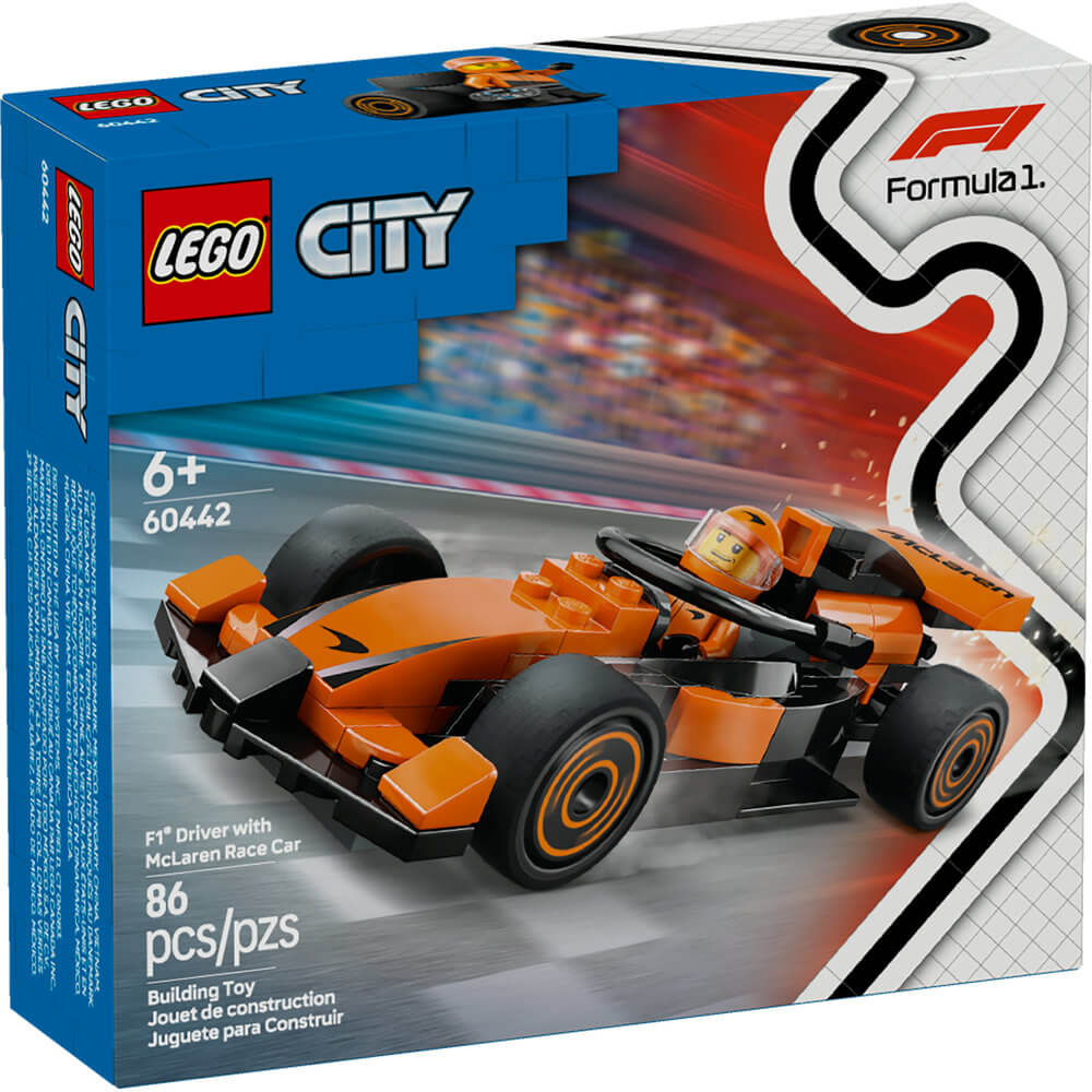 LEGO® City F1 Driver with McLaren Race Car Building Kit 60442