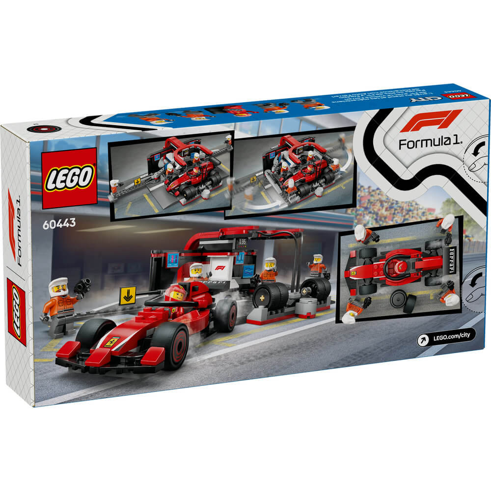 LEGO® City F1 Pit Stop & Pit Crew with Ferrari Car Building Kit 60443