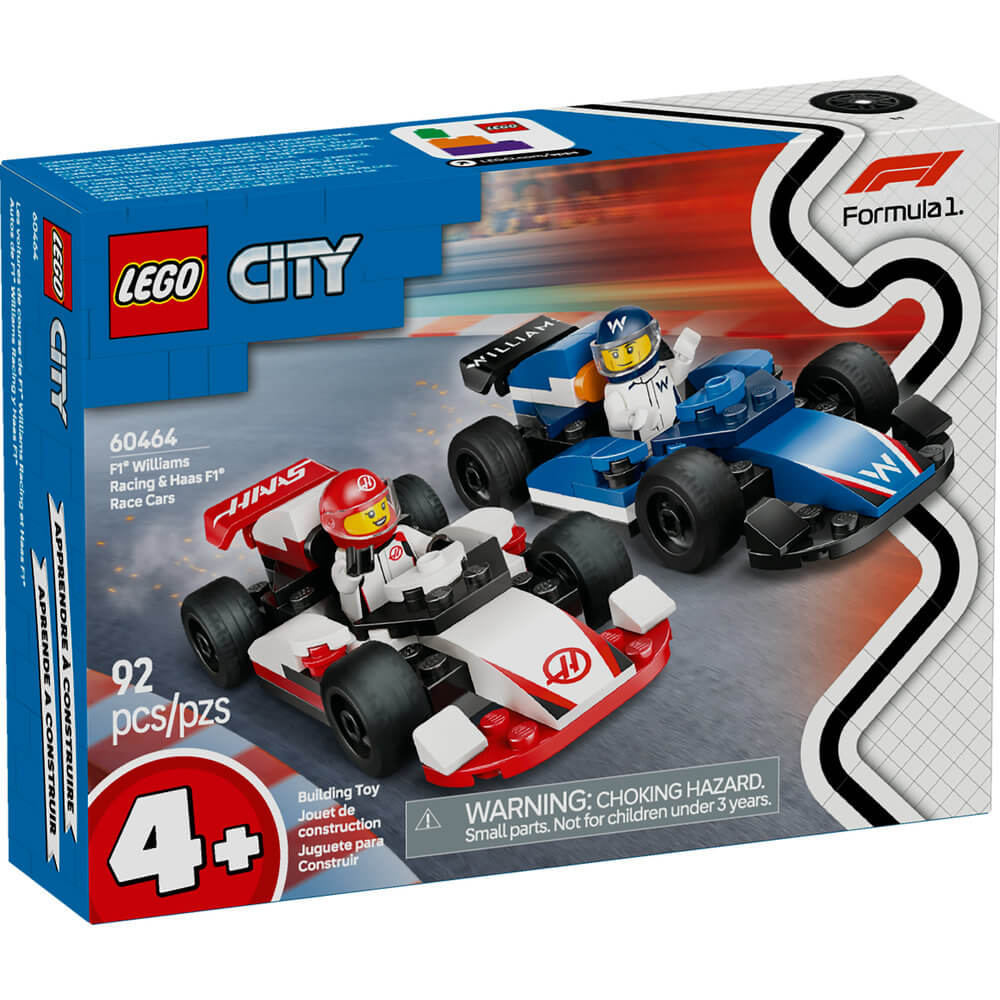 LEGO® City F1 Williams Racing & Haas F1 Race Cars Building Kit 60464