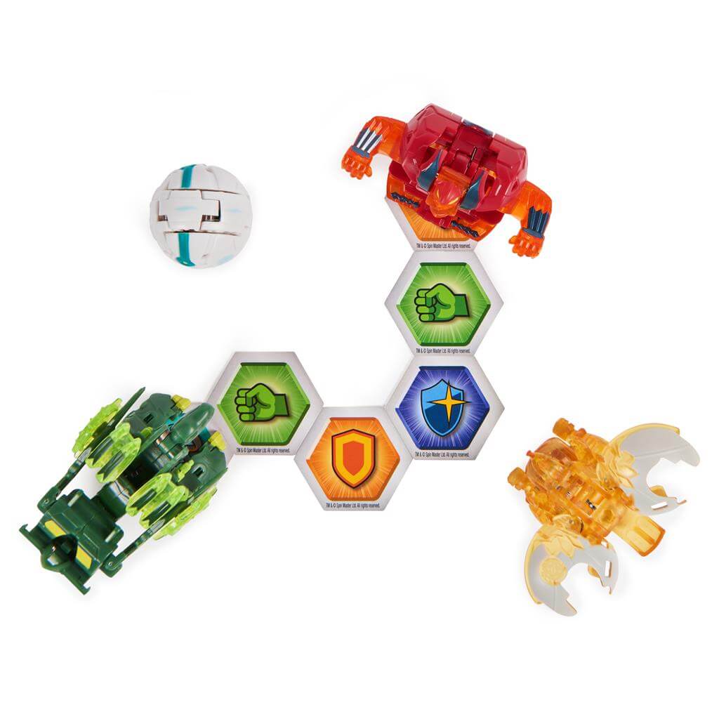 Bakugan Legends Centipod, Surturan, Dragonoid & Trox Ultra 4-Figure Collection Pack