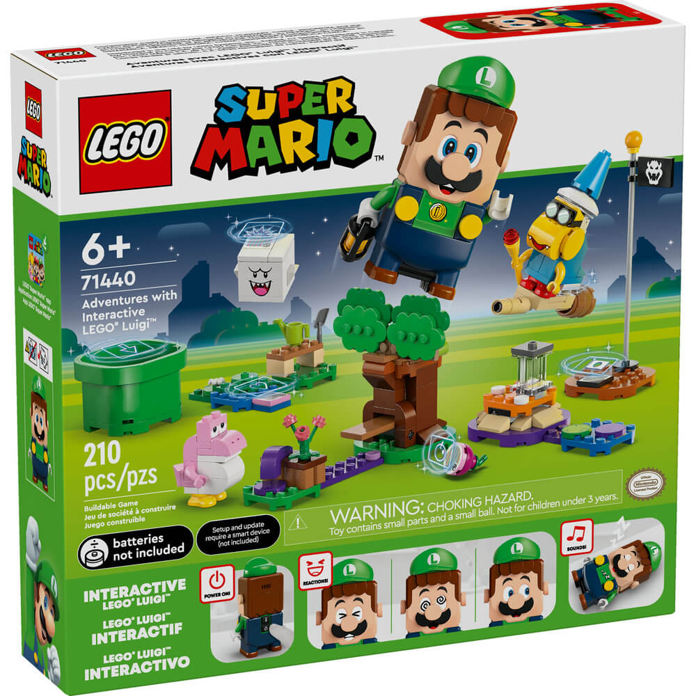 LEGO® Super Mario Adventures with Interactive LEGO® Luigi 210 Piece Building Set (71440)