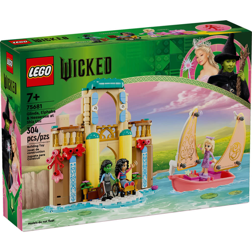 LEGO® Wicked Glinda, Elphaba & Nessarose at Shiz University 304 Piece Building Kit (75681)