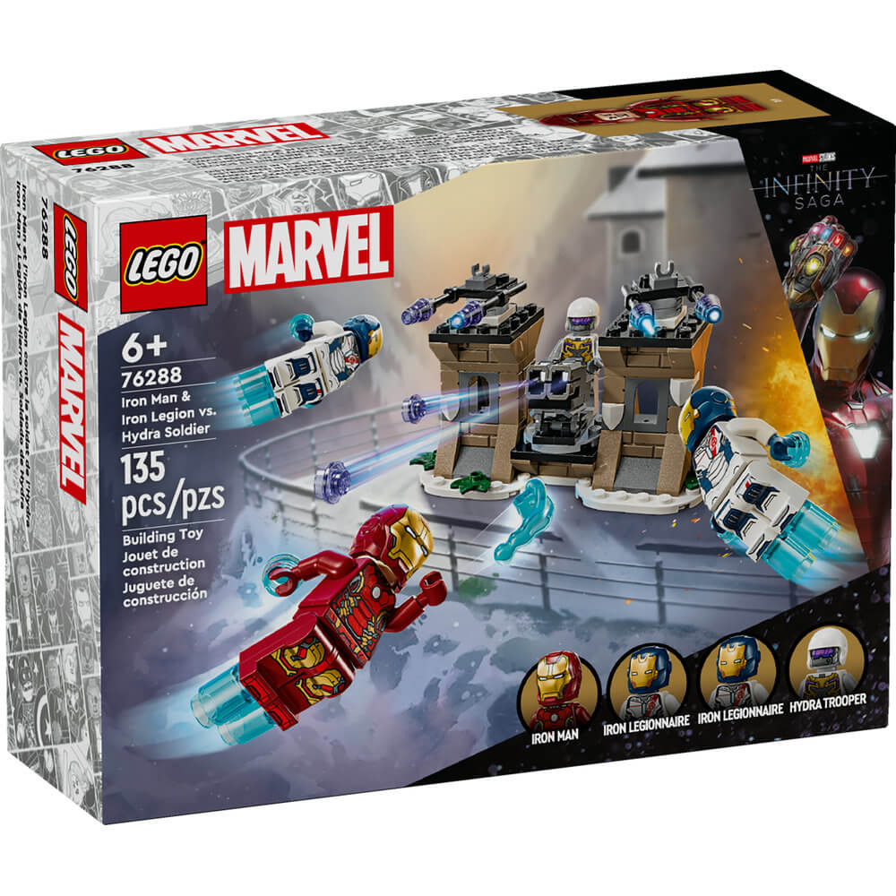 LEGO® Super Heroes Marvel Iron Man & Iron Legion vs. Hydra Soldier 135 Piece Building Set (76288)