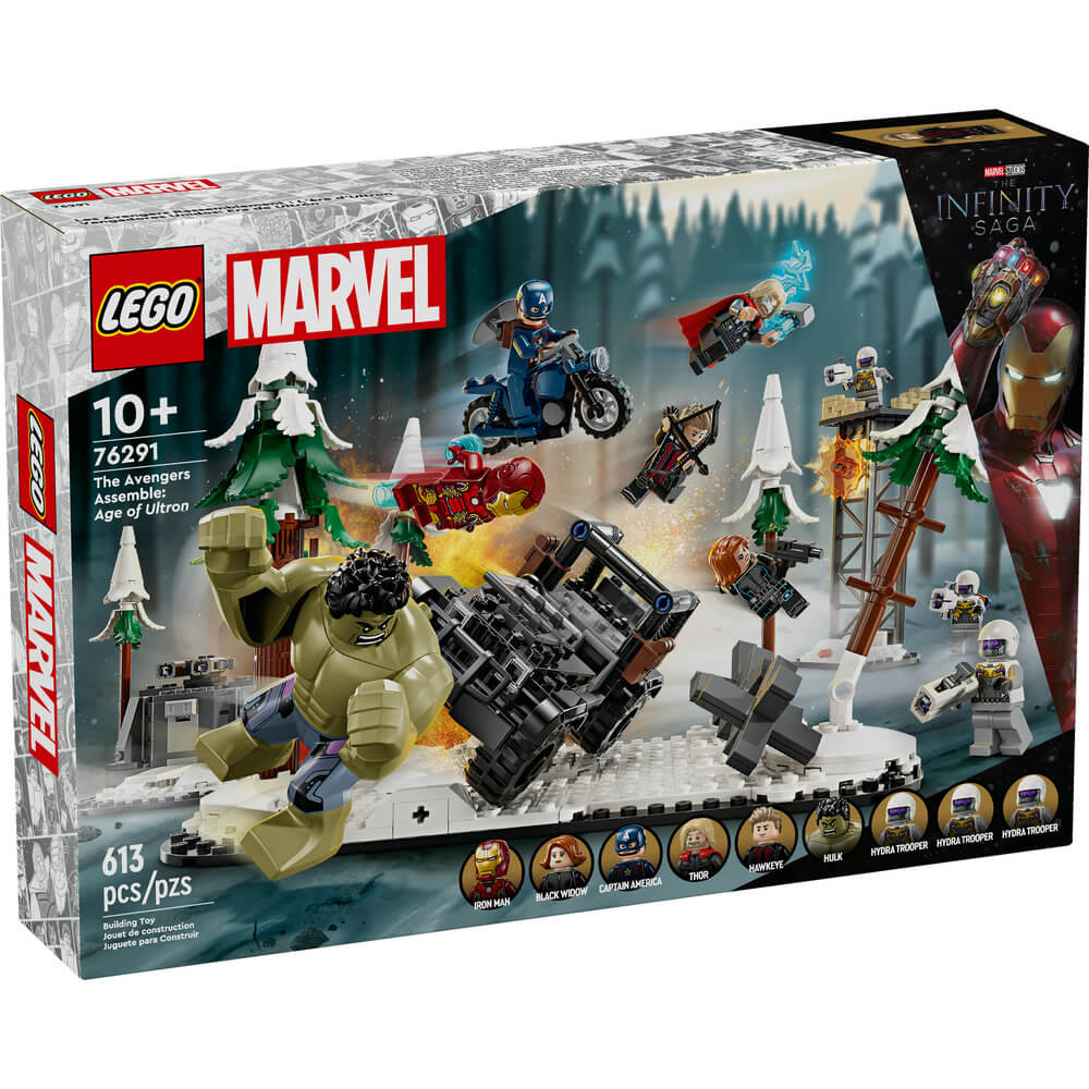 LEGO® Super Heroes Marvel The Avengers Assemble: Age of Ultron 613 Piece Building Set (76291)