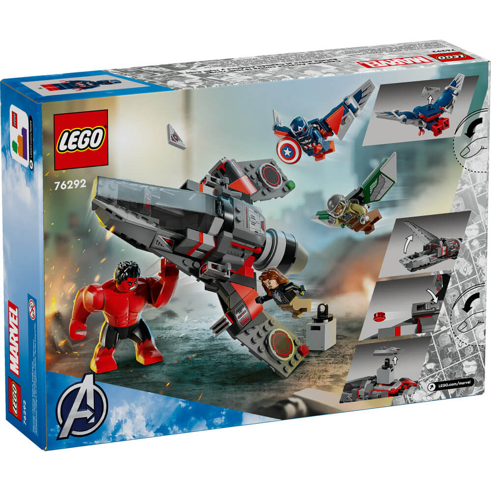 LEGO® Marvel Captain America vs. Red Hulk Battle 223 Piece Building Kit (76292)