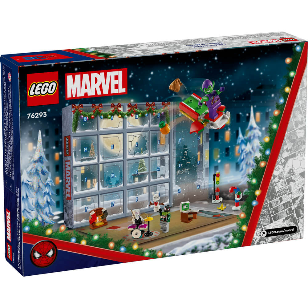 LEGO® Super Heroes Marvel Spider-Man 2024 Advent Calendar 246 Piece Building Kit (76293)