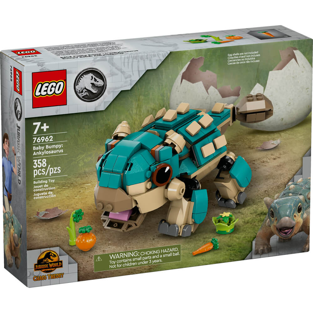 LEGO® Jurassic World Baby Bumpy: Ankylosaurus 358 Piece Building Set (76962)