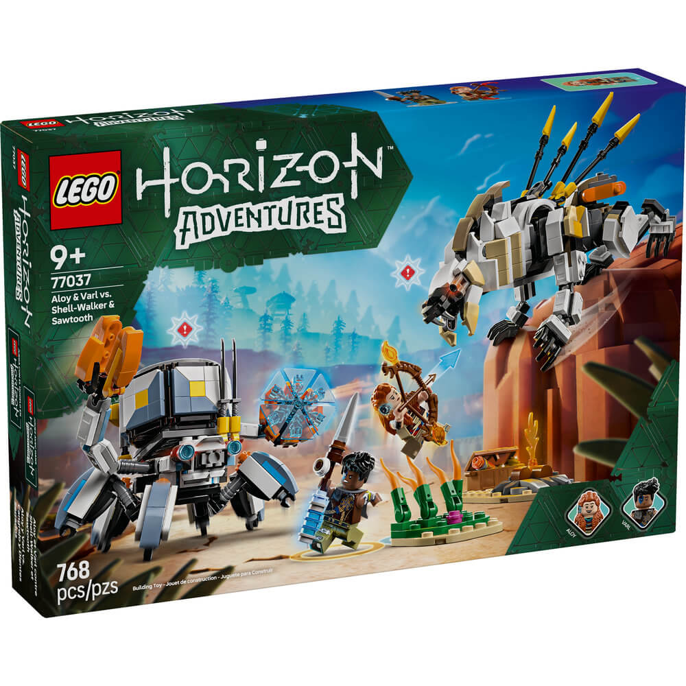 LEGO® Horizon Aloy & Varl vs. Shell-Walker & Sawtooth 768 Piece Building Kit (77037)