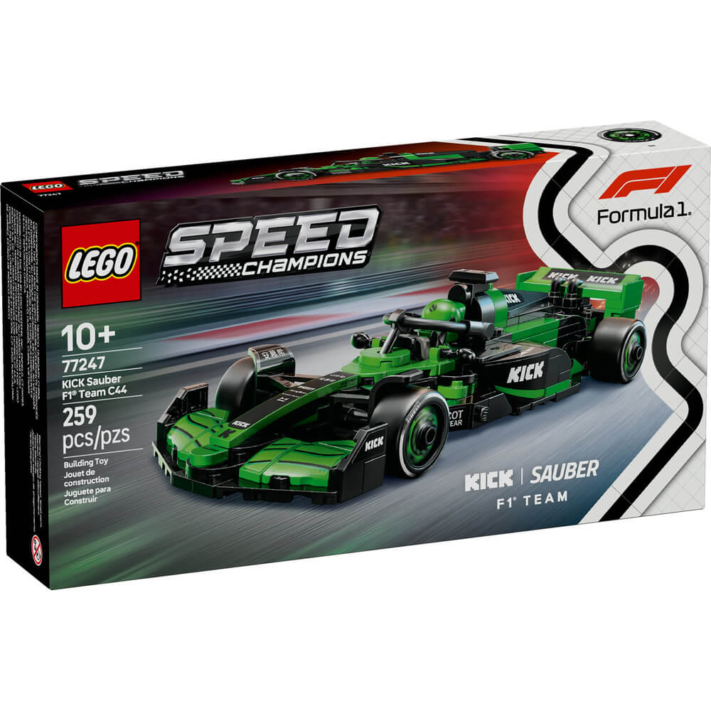 LEGO® Speed Champions F1 KICK Sauber F1® Team C44 Race Car 259 Piece Building Kit (77247)