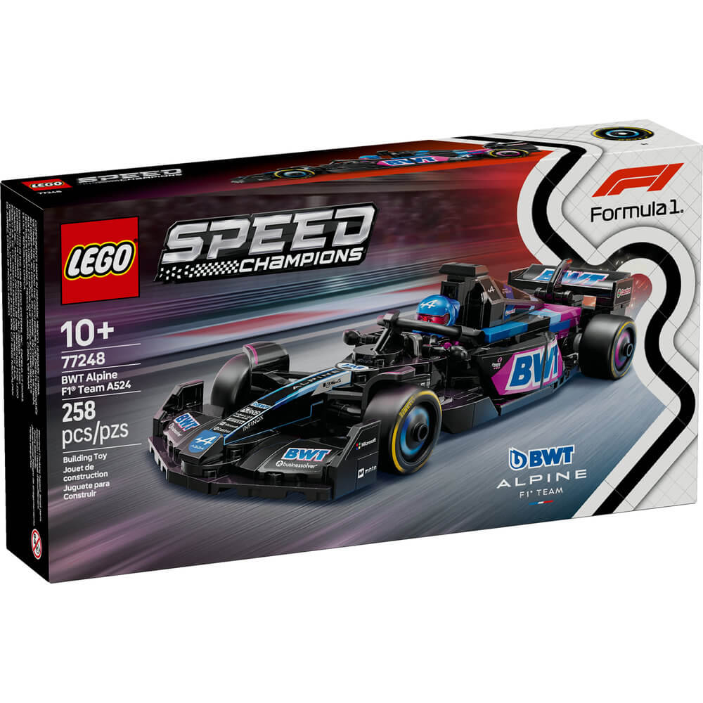 LEGO® Speed Champions F1 BWT Alpine F1® Team A524 Race Car 258 Piece Building Kit (77248)