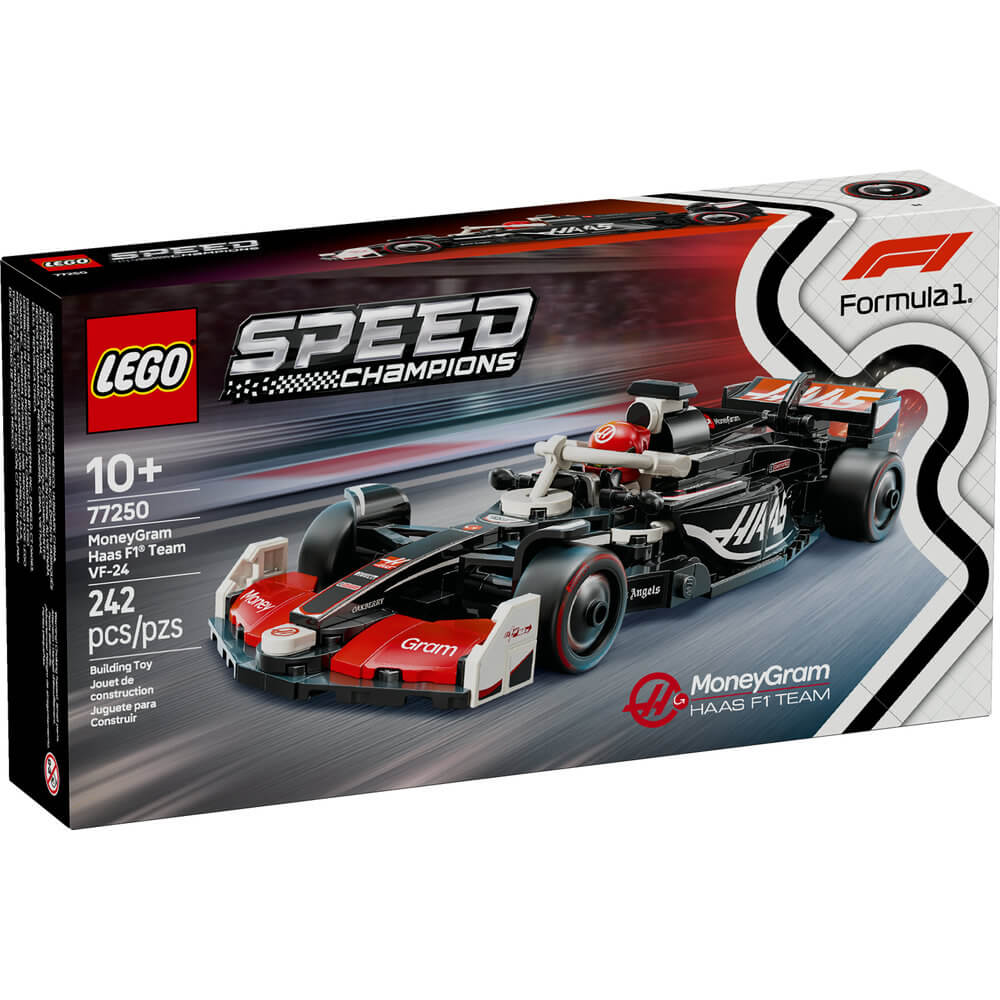 LEGO® Speed Champions F1 MoneyGram Haas F1® Team VF-24 Race Car 242 Piece Building Kit (77250)