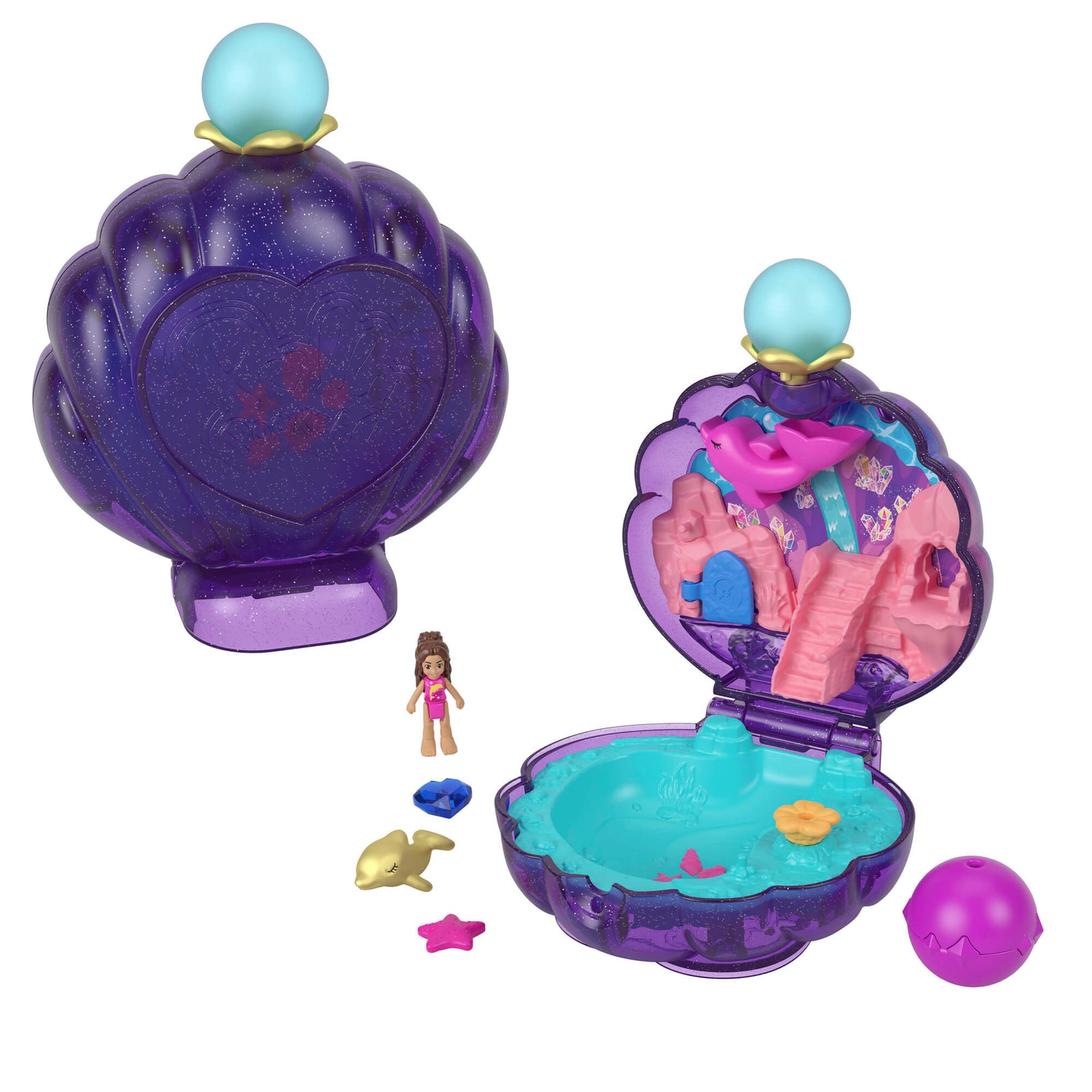 Polly Pocket Sparkle Cove Adventure Compact Playset