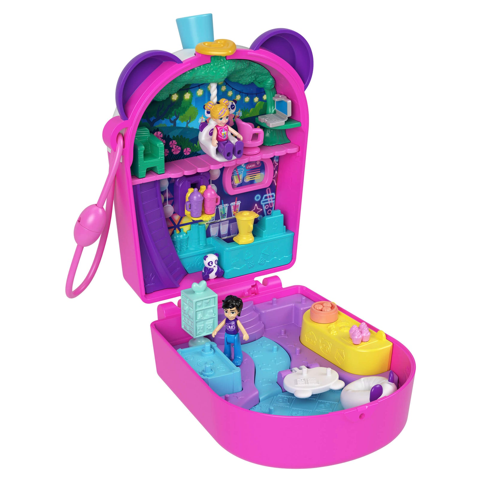 Polly Pocket Bubble Tea Panda Compact Playset