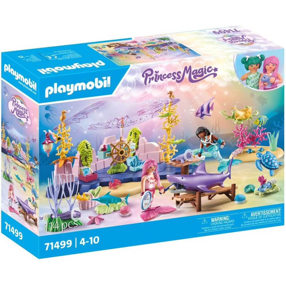 PLAYMOBIL Princess Magic Mermaid Animal Care 71499 Front of the box