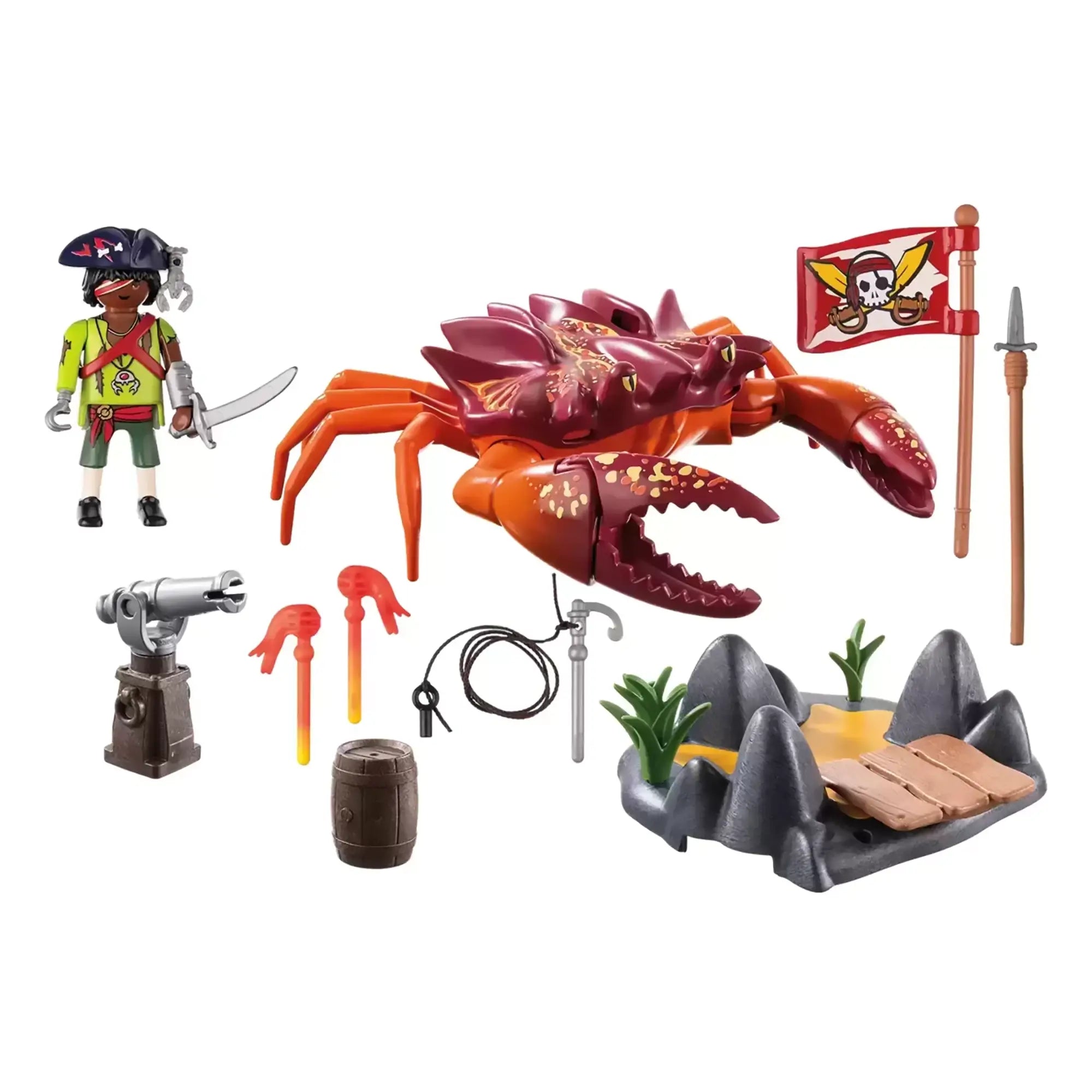 Playmobil Pirates Battle Against the Giant Crab Playset 71532 pieces