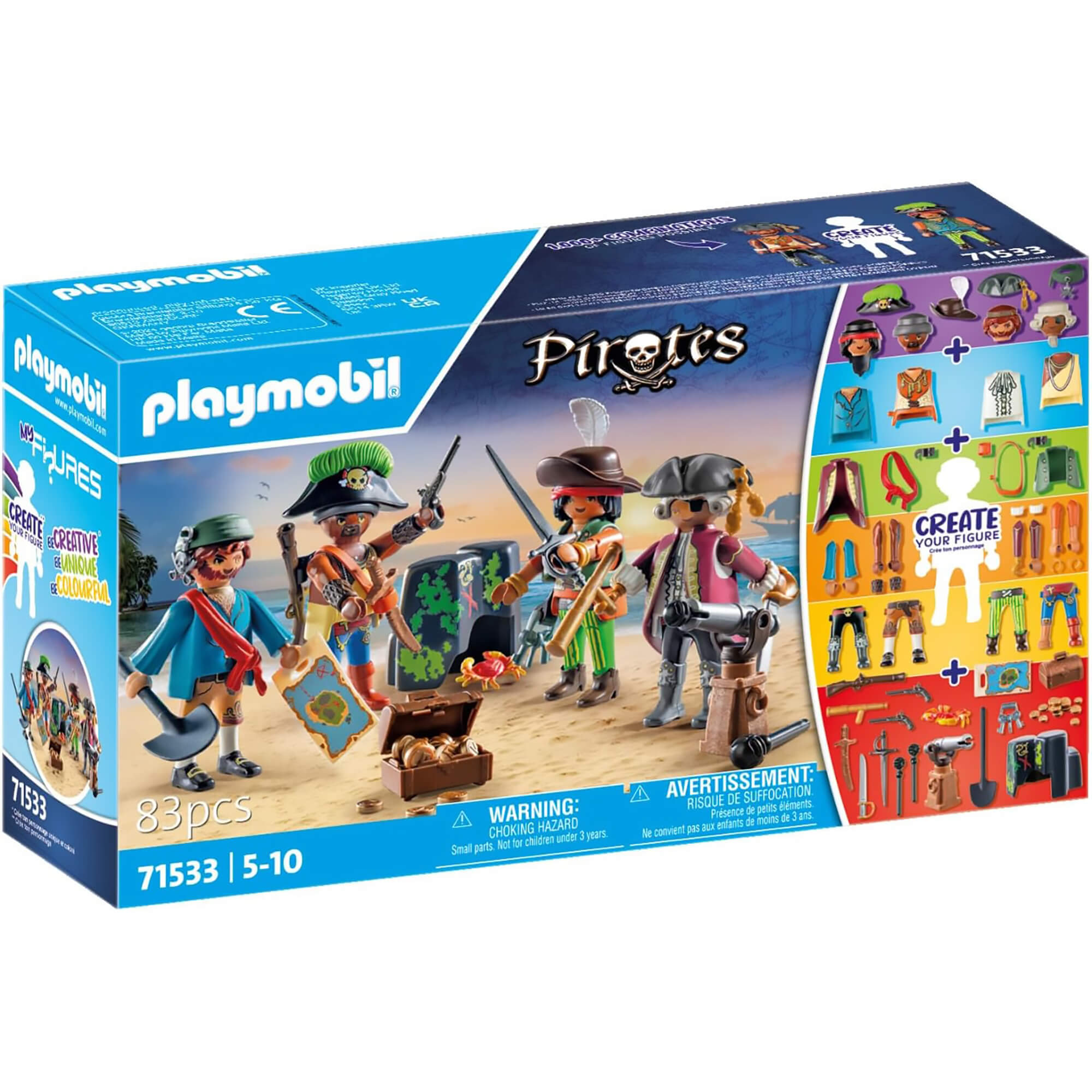 Playmobil Pirates My Figures Pirates 71533 front of the box