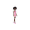 Barbie Doll Wearing Pink Barbie Print Dress