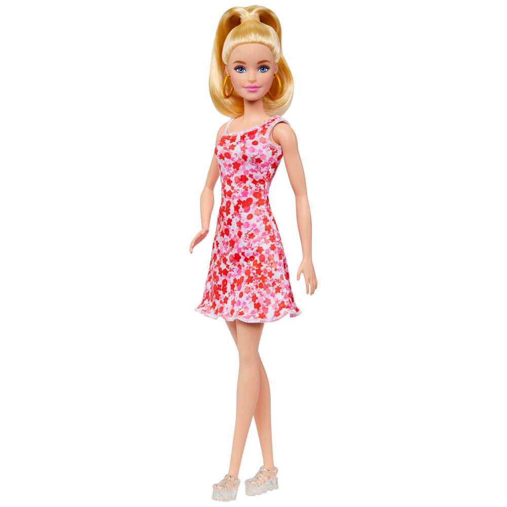 Barbie Fashionistas Doll With Pink Flower Dress #205