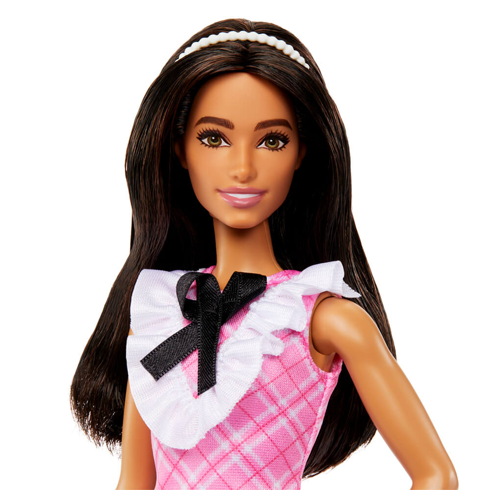 Barbie Fashionistas Doll With Pink Plaid Dress #209