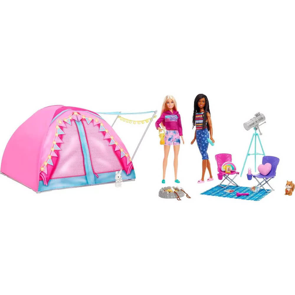 Barbie Let's Go Camping Tent Playset